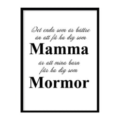 Poster Mamma - Mormor A4