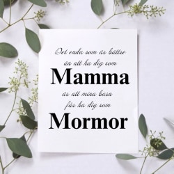 Poster Mamma - Mormor A4