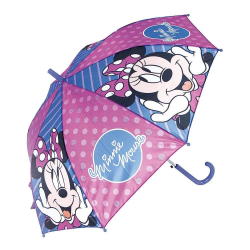 Automatiskt paraply Minnie Mouse Lucky Blå Rosa (Ø 84 cm)
