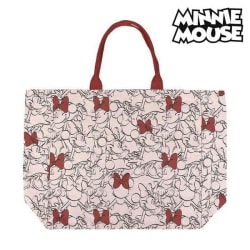 Väska Minnie Mouse Handtag Röd Beige