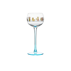 Glas Rödvinsglas, Elsassskurk Högfot Lämplig Blue