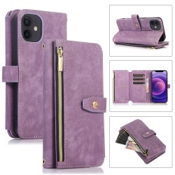 Case för 9-korts plånbok för iPhone 12 mini Purple