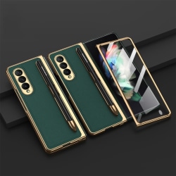Case för pennfack för Samsung Galaxy Z Fold3 5G Emerald