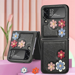 3D Flower Folding Case för Samsung Galaxy Z Flip4 Black