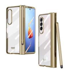 Phone case med pennfack för Samsung Galaxy Z Fold4 Gold