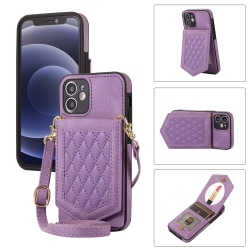 RFID phone case för iPhone 12 mini Purple