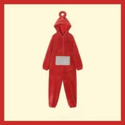 Teletubbies Pyjamas Vuxna barn pojkar flickor söta flickor tecknade hemkläder vinter förtjockning varm Red S 150-157cm