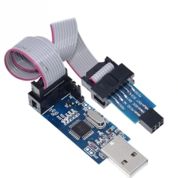 USBASP USBISP AVR Programmer USB ISP USB ASP ATMEGA8 ATMEGA128 Blå