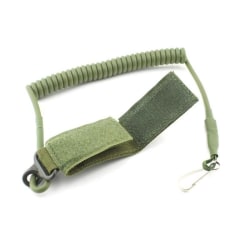 Spiralhållare / Lanyard för Pistol Vapen Softair Gun Verktyg Grön