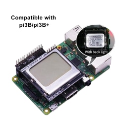 CPU Info 1.6 inch 84x48 Skärmmodul Backlight Raspberry Pi Svart