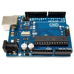 Uno R3 MEGA328P ATMEGA16U2-kort med USB-kabel Blå