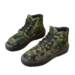 Unisex -arbetsskor med andas Canvas Training Rubber Sneakers Camouflage-2 39 (245)