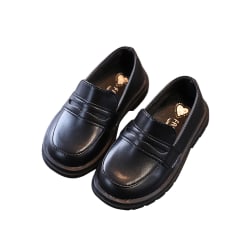 Pojkar Flats Klänning Skor Casual Flat Kids Loafers Black Tag Size 23/14.3cm