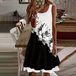 Dam Tunika Sundress Swing Klänningar White M