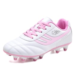 Unisex fotbollsskor med snörning runt tå Sport Sneakers Pink Long 42