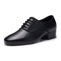 Herr snörning med spetsad tå Moderna skor Låg topp Oxfords danssko 4,5 cm klack svart 40