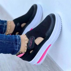 Kvinnor Platform Sneakers Tjock sula Skor Black 41