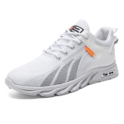 Sneakers för män med snörning av atletiska skor White Tag Size 44