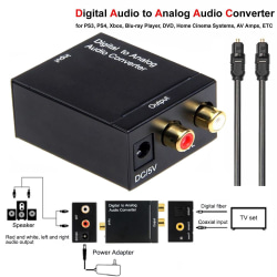 Adapter Audio Converter Digital till analog RCA L / R-signal