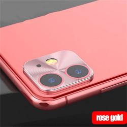 for iPhone 11 Pro Max kameralinseskjermbeskyttere ROSE GOLD
