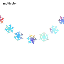 4M Snowflake Banner Hengende Ornamenter MULTICOLOR