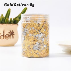3g/5g/10g Guldfolie Gold Leaf Flake GULD&SILVER-5G