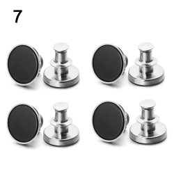 4 kpl Metal Button Nail Free 7