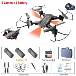KY603 Drone 4K HD-kamera 2 CAMERA+3 BATTERI 2 CAMERA+3 BATTERI 2 Camera+3 Battery