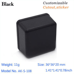 Elektroninen projektilaatikko vedenpitävä cover Projekti MUSTA 36X36X20MM Black 36x36x20mm