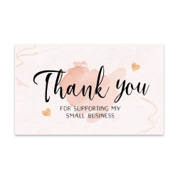 30st Tackkort för att stödja mina småföretag TYP A
