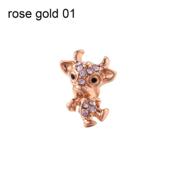 Klokke Band Ornament Dekorativ Ring ROSE GOLD 01 01