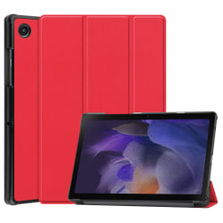 För Samsung Galaxy Tab A8 10,5" 2022-modeller (SM-X200/X205), cover, automatisk väckning/sömn, röd