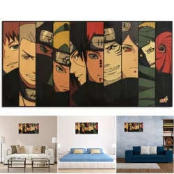 Klassisk vintage anime tecknad Naruto figur affisch rum dekoration klistermärken Heminredning Kraft papper väggdekaler