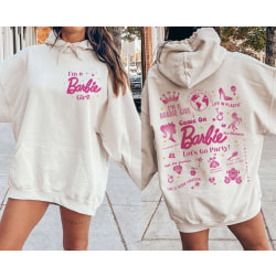 Tröja för damer Printed tröja med Barbie-tema white M
