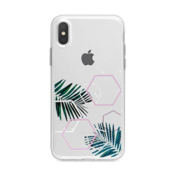 uSync iPhone XS / X Skal - Design Trendy Leaf Skal Transparent