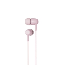 Hörlurar Headset med Mikrofon och multikontroll 3.5mm Rosa