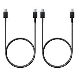 2-Pack Samsung Galaxy S23/S22/S21 USB-C - USB-C Kabel 5A 20W Svart