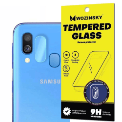 Samsung Galaxy A40 Linsskydd Härdat glas för Kamera Transparent