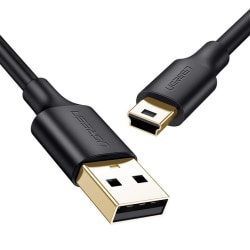 UGREEN Mini-USB kabel 3 Meter - 480 Mbps Svart