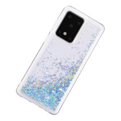 Liquid Glitter Skal för Samsung Galaxy S20 Ultra - Silver Silver
