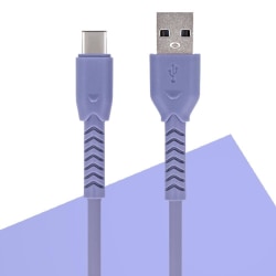 Maxlife USB-Type-C Kabel 3A Fast Charge Förstärkt Lila