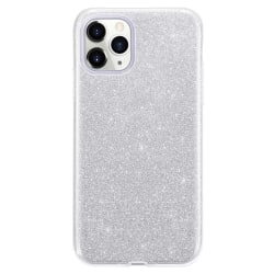 Gradient Glitter 3i1 -kuori iPhone 11 Prolle - hopea Silver