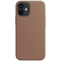 Silikone cover til iPhone 12 Mini - Lysebrun Brown