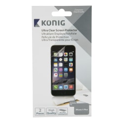 König IPhone 6/6s Plus skärmskydd 2-pack