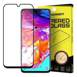 Samsung Galaxy A70 Härdat Glas l CURVED [Full-Cover] Transparent