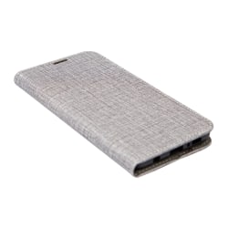 iiglo Samsung Galaxy S10+ Fabric Wallet Plånboksfodral grå