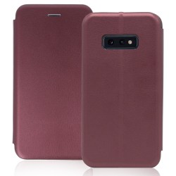 Samsung Galaxy S10E Plånboksfodral Luxery Fodral - Burgundy Röd