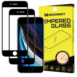 2-pack iPhone SE 2022/2020/8 näytönsuoja, täysin peittävä karkaistu lasi Transparent