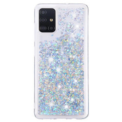 Liquid Glitter Skal för Samsung Galaxy A42 5G - Silver Silver
