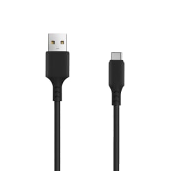 Setty Hållbar USB-C Laddare 2A för Samsung/Huawei/Sony m.fl. Svart